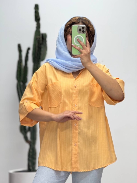 شومیز آلین آستین دکمه