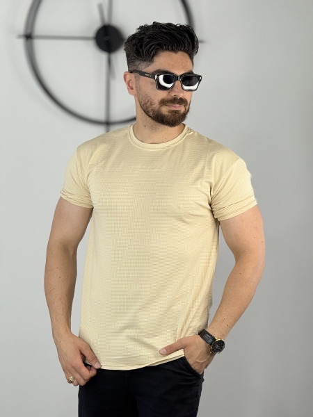 تیشرت مراکشی کرم کد 80