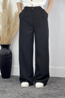 شلوار مازراتی زنانه مشکی زیپ خور