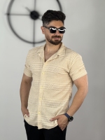 پیراهن مراکشی پارچه وارداتی کرم کد 70