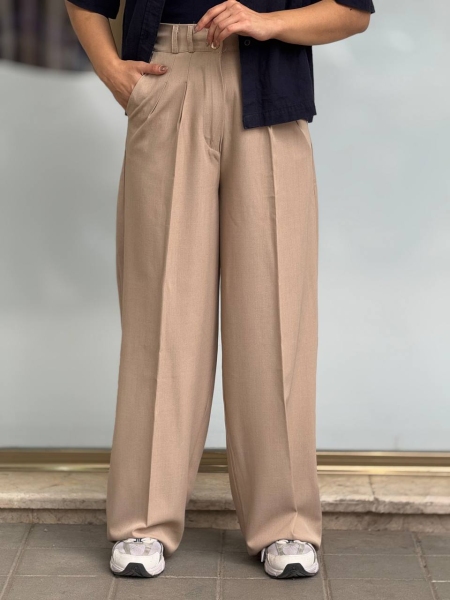 شلوار کرپ کمرکش بگ پیله