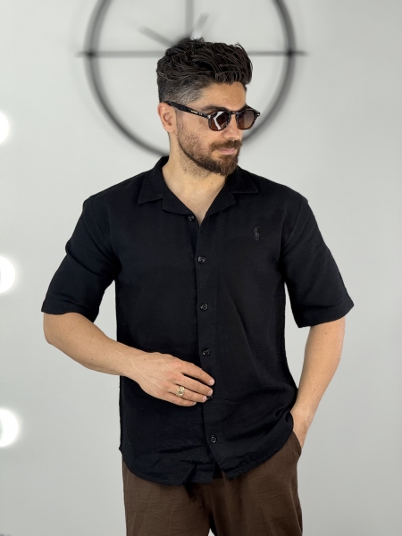 پیراهن کنفی مشکی