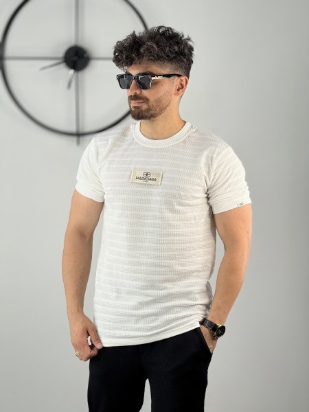 تیشرت مراکشی بلن سفید