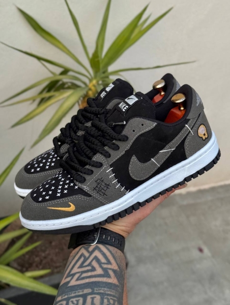 کتونی ایر جردن 1 مشکی طوسی