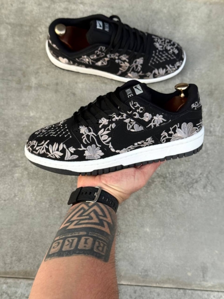 کتونی اسپرت NIKE FLOWER مشکی طوسی