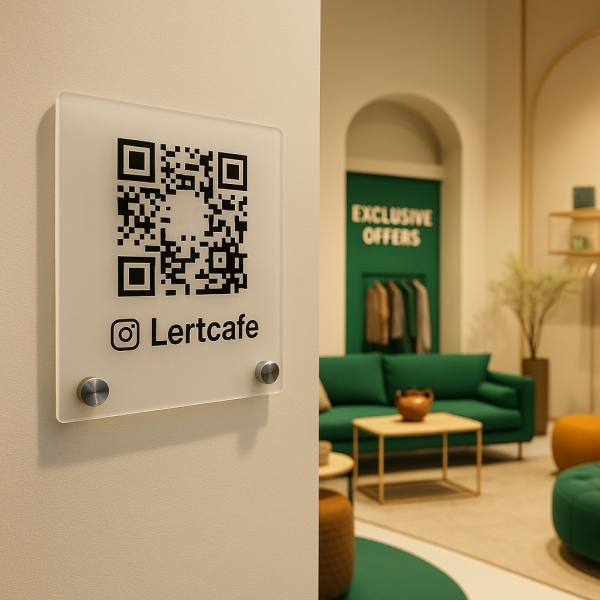 استند کیو آر کد دیواری