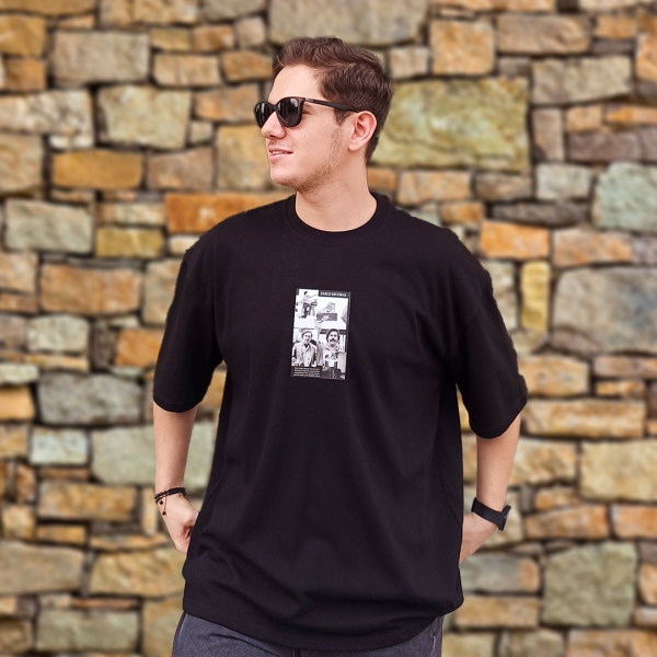 تیشرت تمام پنبه طرح پابلو اسکوبار