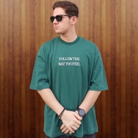 تیشرت تمام پنبه طرح چاپ حرارتی