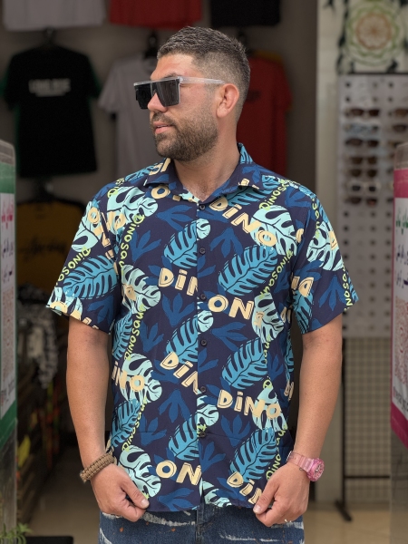 پیراهن بسیار خنک پیراهن پارچه لخت پیراهن طرح هاوایی