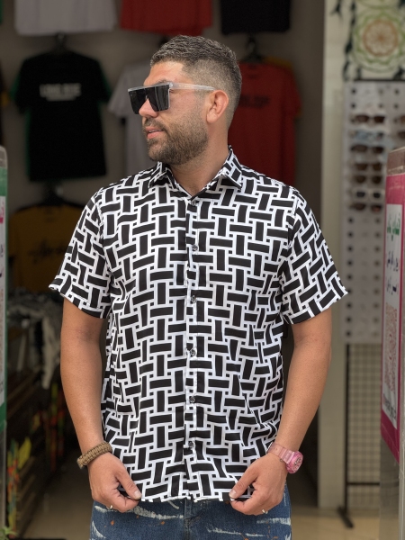 پیراهن بسیار خنک پیراهن پارچه لخت پیراهن طرح هاوایی