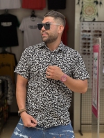 پیراهن بسیار خنک پیراهن پارچه لخت پیراهن طرح هاوایی