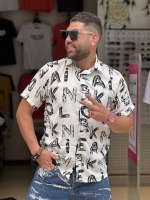 پیراهن بسیار خنک پیراهن پارچه لخت پیراهن طرح هاوایی