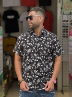 پیراهن بسیار خنک پیراهن پارچه لخت پیراهن طرح هاوایی