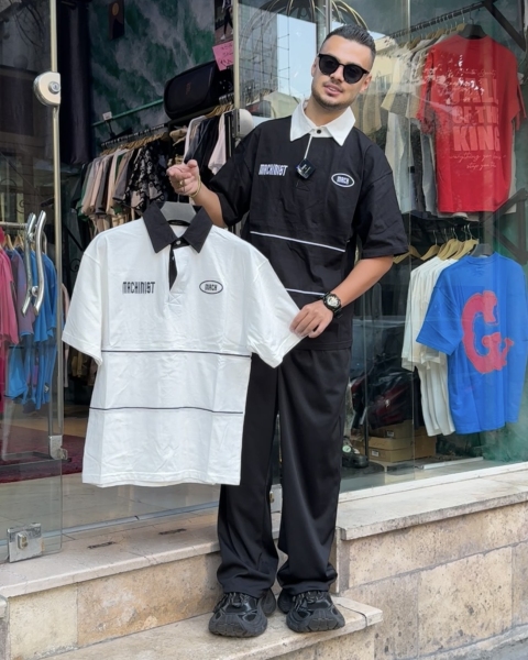 تیشرت یقه دار مدل machinist