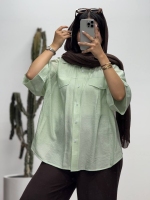 شومیز2جیب پیله ی شیشه ای