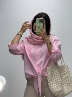 شومیز گره ای داکرون رنگی