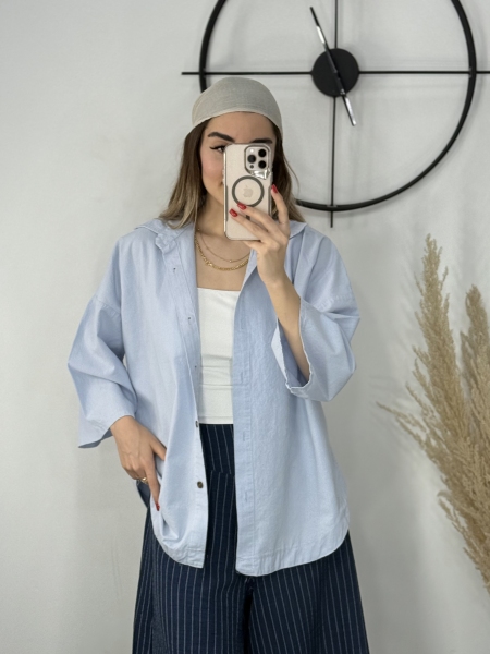 شونیز لینن زنانه ابی اسمانی کد 30