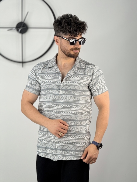 پیراهن لنین طرحدار کد 13