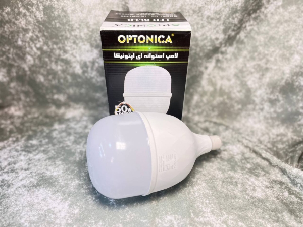لامپ حبابی استوانه ای 50 وات اپتونیکا پایه E27 مدل OP1350