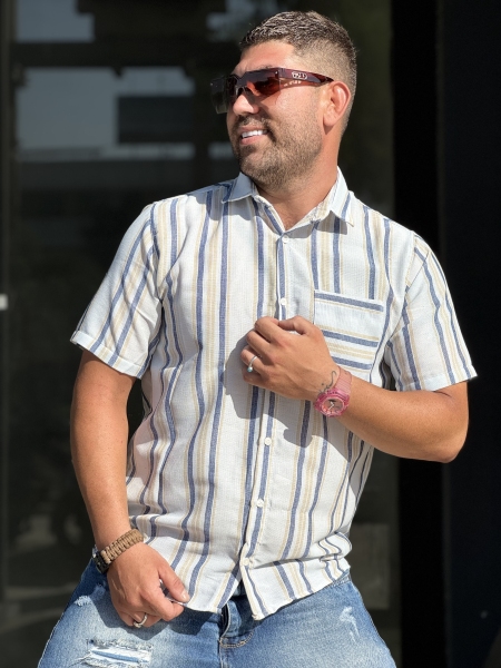 پیراهن کنفی خنک پیراهن با کیفیت (خط کرم