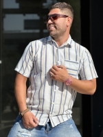 پیراهن کنفی خنک پیراهن با کیفیت (خط کرم