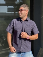 پیراهن پارچه دیپلمات پیراهن باکیفیت (سرمه ای تیره