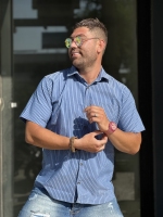 پیراهن پارچه دیپلمات پیراهن باکیفیت (ابی روشن