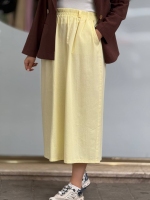 دامن لینن پاستیلی الشن