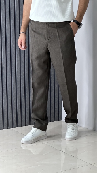 شلوار پارچه ای قهوه ای