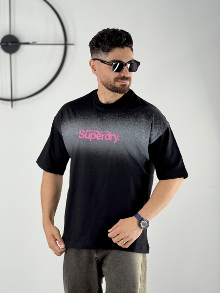 تیشرت طرح superdry مشکی
