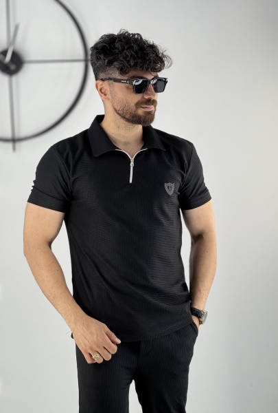 نیم زیپ مراکشی مشکی