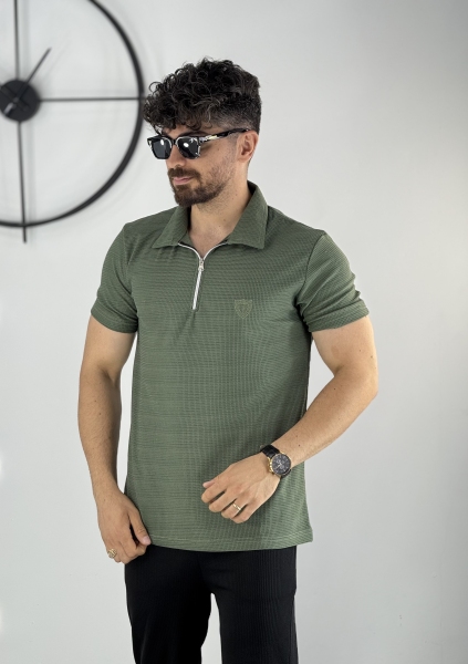 نیم زیپ مراکشی سبز