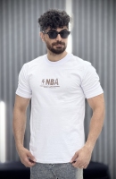 تیشرت نخ پنبه nba سفید