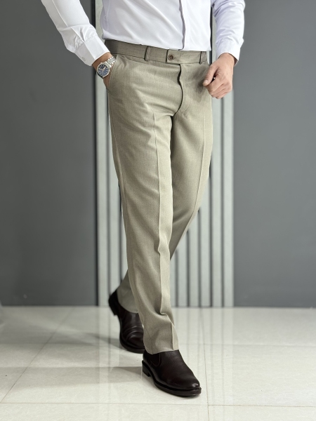 شلوار پارچه ای کلاسیک فیلافیلا کرم بژ