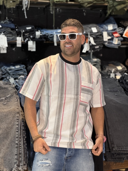 تیشرت خارجی تیشرت وارداتی )خط قرمز ریز