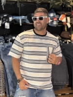 تیشرت خارجی تیشرت وارداتی )خط بزرگ مشکی