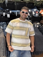 تیشرت خارجی تیشرت وارداتی )خط بزرگ زرد