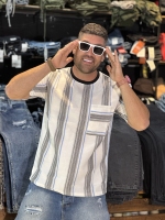 تیشرت خارجی تیشرت وارداتی )خط آبی