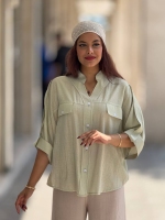 شومیز آستین بندی شیشه ای