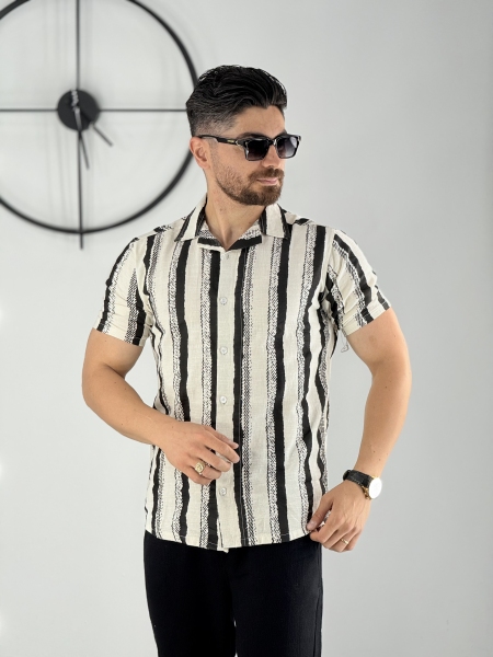 پیراهن لنین خط مشکی