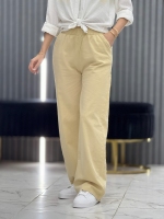 شلوار لینن زنانه کرم