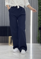 شوار لینن زنانه سرمه ای