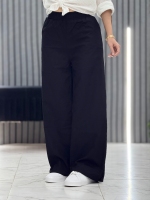 شوار لینن زنانه مشکی