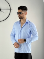 پیراهن دوشین آبی آسمانی کد 140