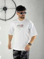 تیشرت استیکر سفید