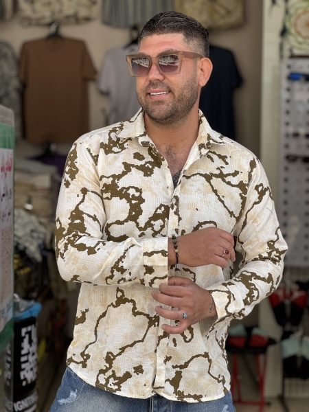 پیراهن مردانه با کیفیت پیراهن آستین بلند درجه یک