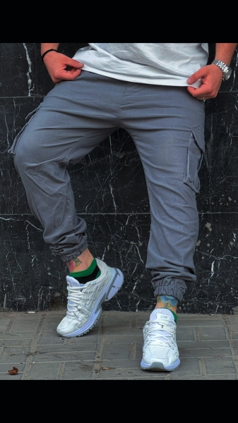 شلوار اسلش شیشجیب اسلش کتات(طوسی تیره)