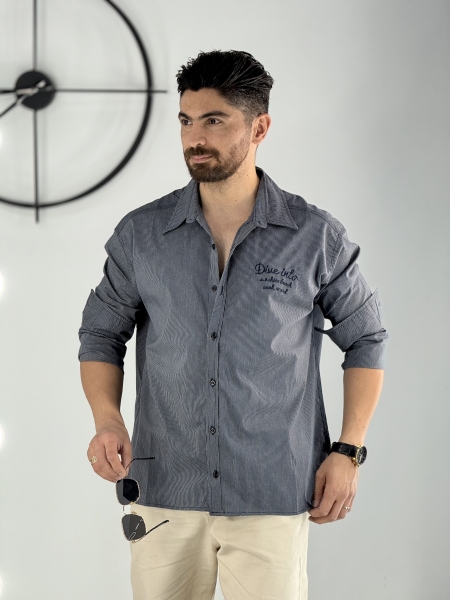 پیراهن دیپلمات طوسی تیره