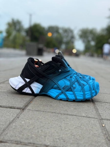 کتونی اسپرت دو تیکه BALENCIAGA SPIDER مشکی آبی