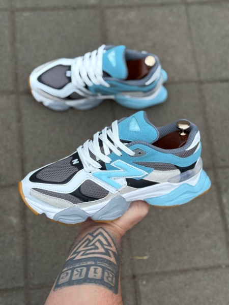 کتونی مردانه نیوبالانس 9060 جدید آبی طوسی سفید